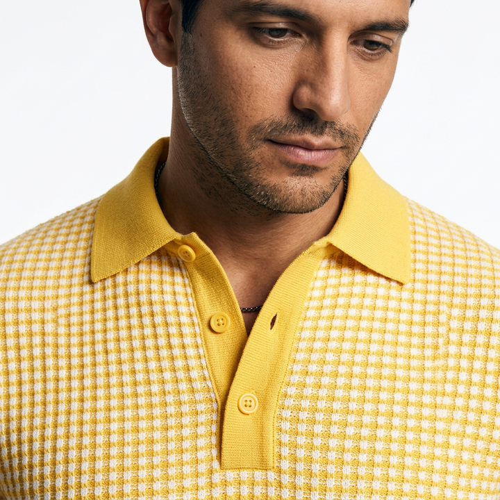 Camisa Waffle - Amarillo - Pormenor