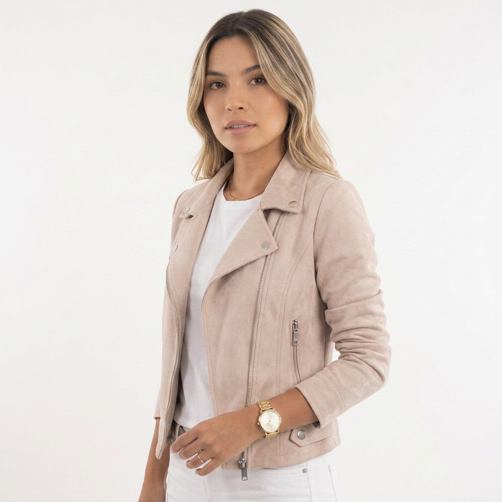 Chaqueta Moto Convertible - MarronClaro - Lado