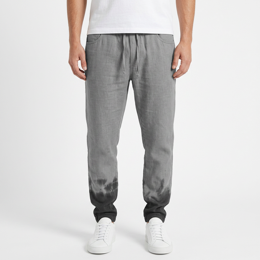 Pantalon Lino - Gris - ApenasCalcas