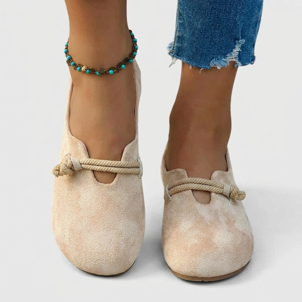 Mocasines Cordones - Beige - Calcado