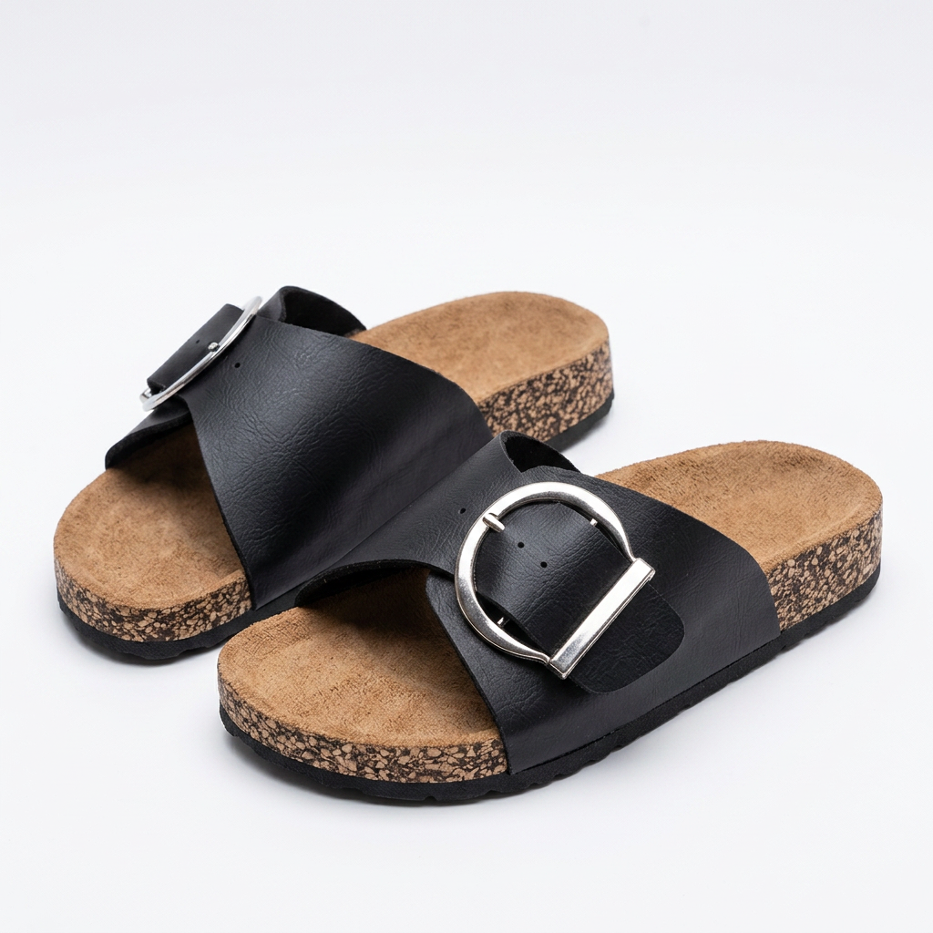 Zapatillas Hebilla - Negro - Par