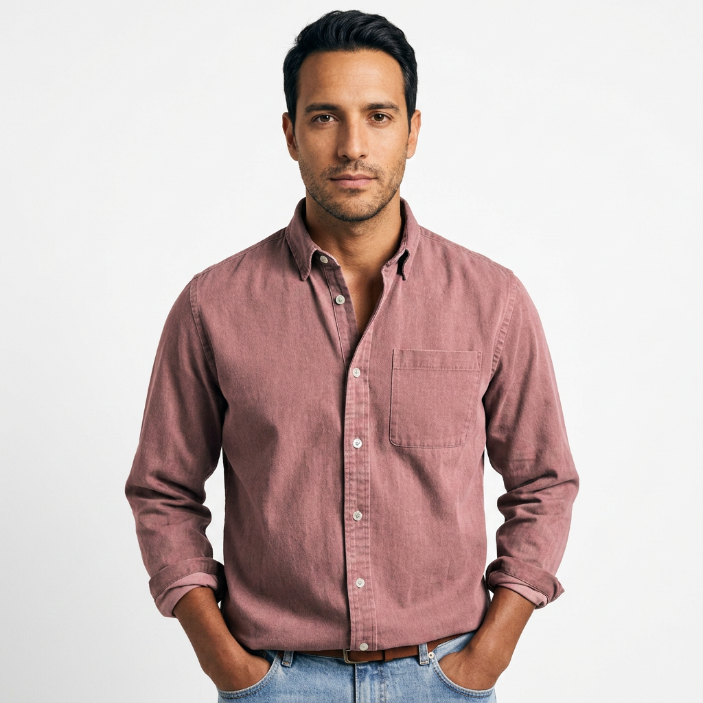 Camisa Vintage - Rosa - Frente