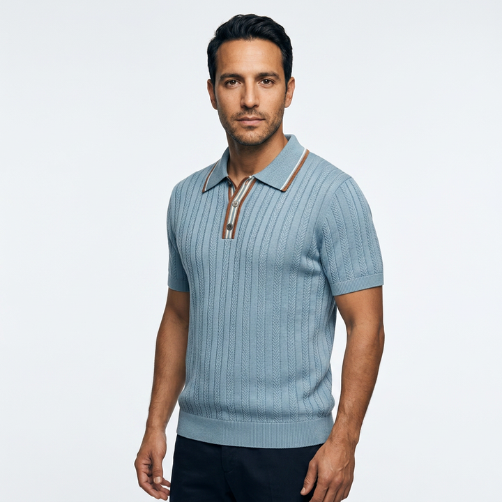 Polo Vintage - Azul - Lado