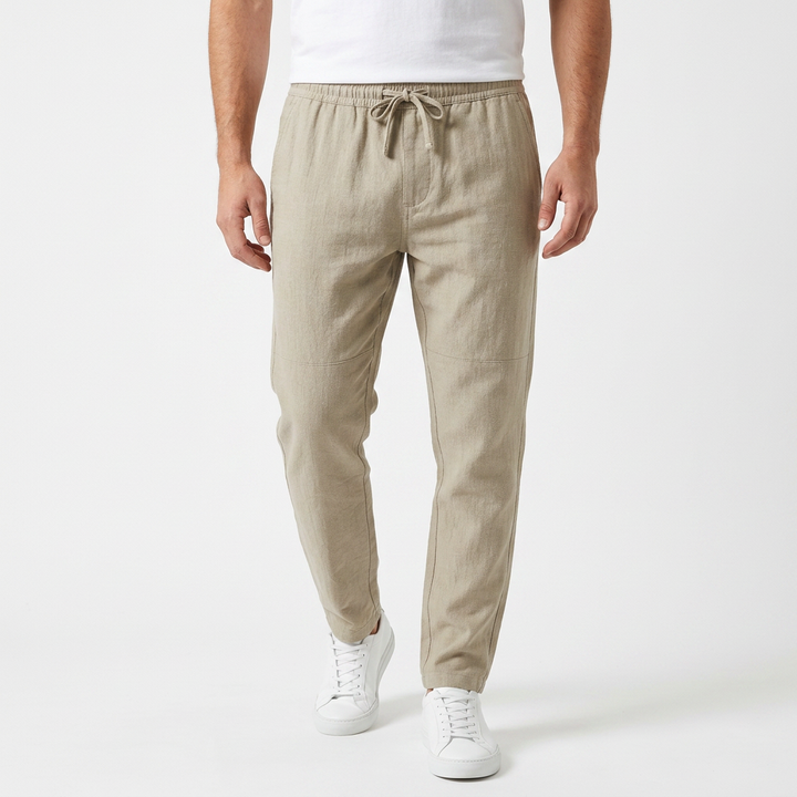 Pantalon Lino - Caqui - ApenasCalcas