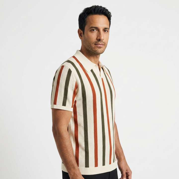 Polo Punto Trenzado Vintage - Lado