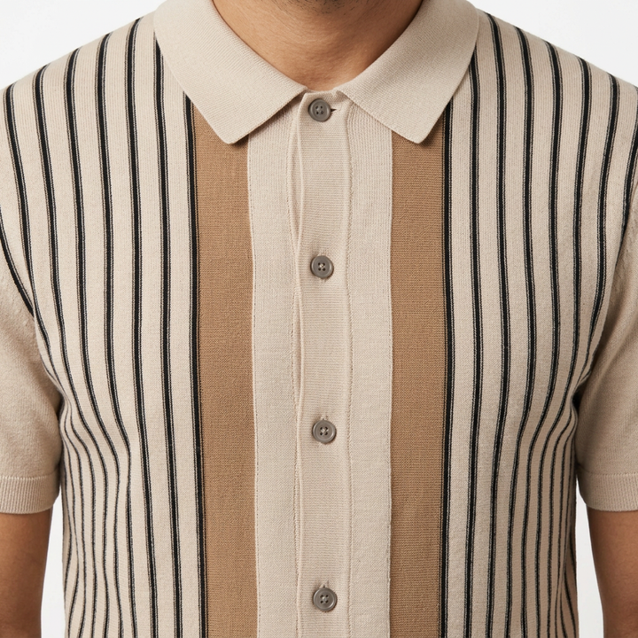 Camisa Punto Rayas - Pormenor