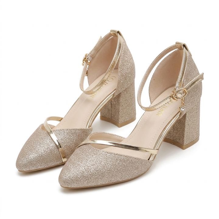 Zapatos Tacon - Beige - Par