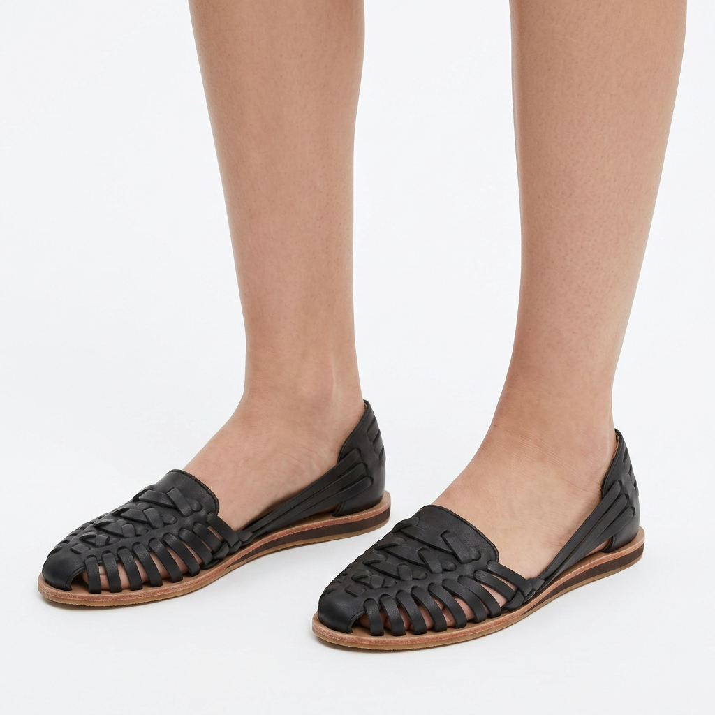 Sandalias Tejidas - Negro - Calcado