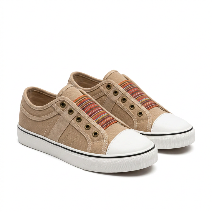 Zapatillas Slip-On - Camel - Par