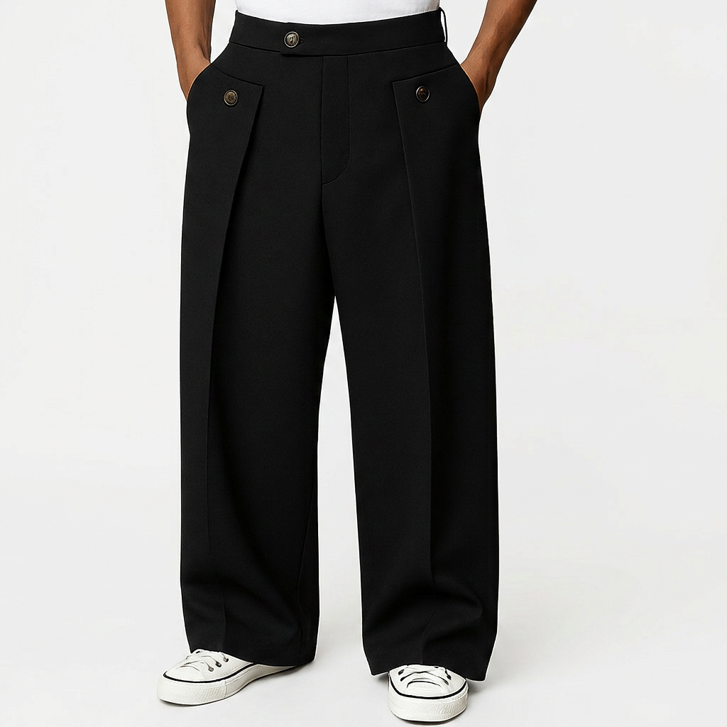 Pantalon Ancha - Negro - ApenasCalcas