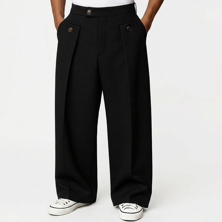Pantalon Ancha - Negro - ApenasCalcas