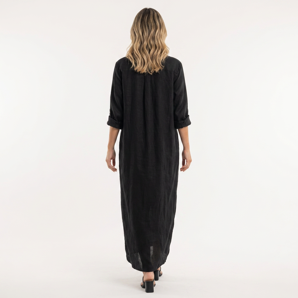 Vestido Silueta - Negro - Costas
