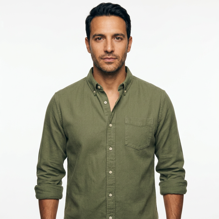 Camisa Vintage - Verde - Frente