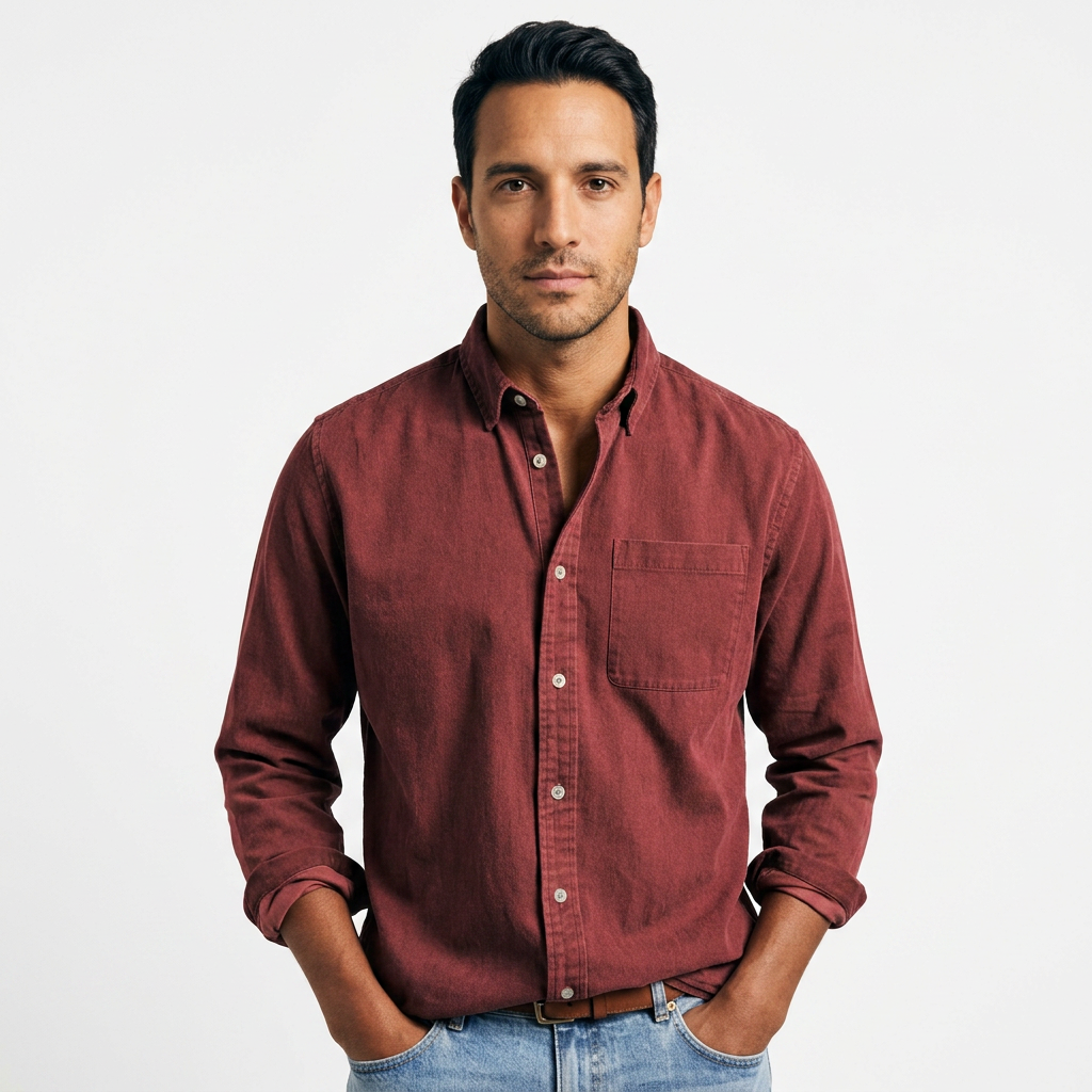 Camisa Vintage - Rojo - Frente