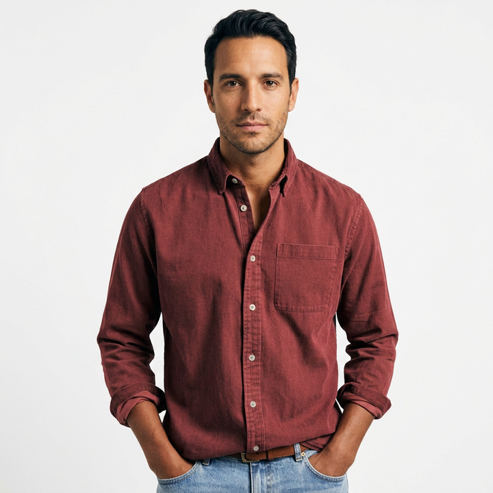 Camisa Vintage - Rojo - Frente