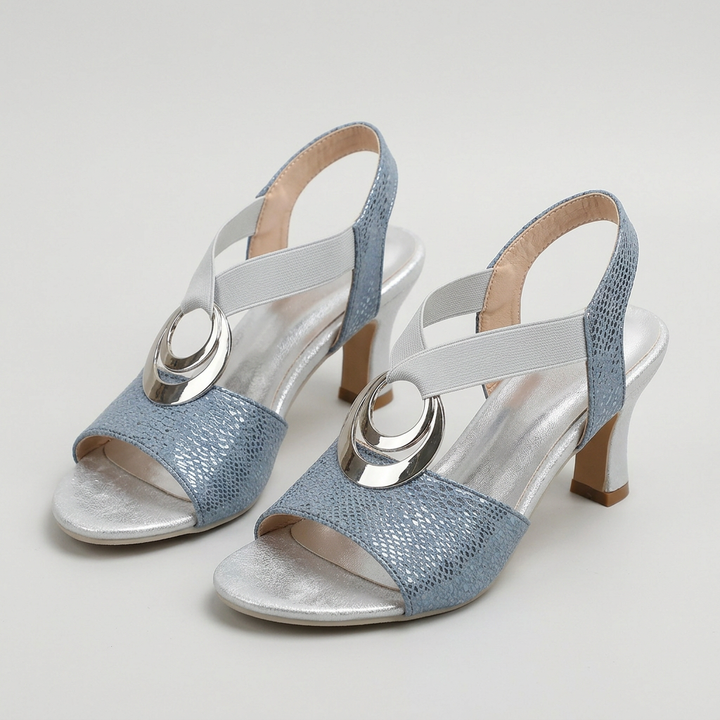 Tacones Tiras - Azul - Par