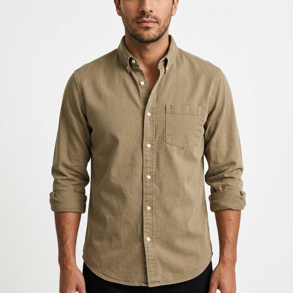 Camisa Vintage - Marron - Frente