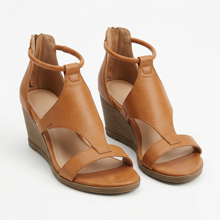Sandalias Plataforma - Marron - Par