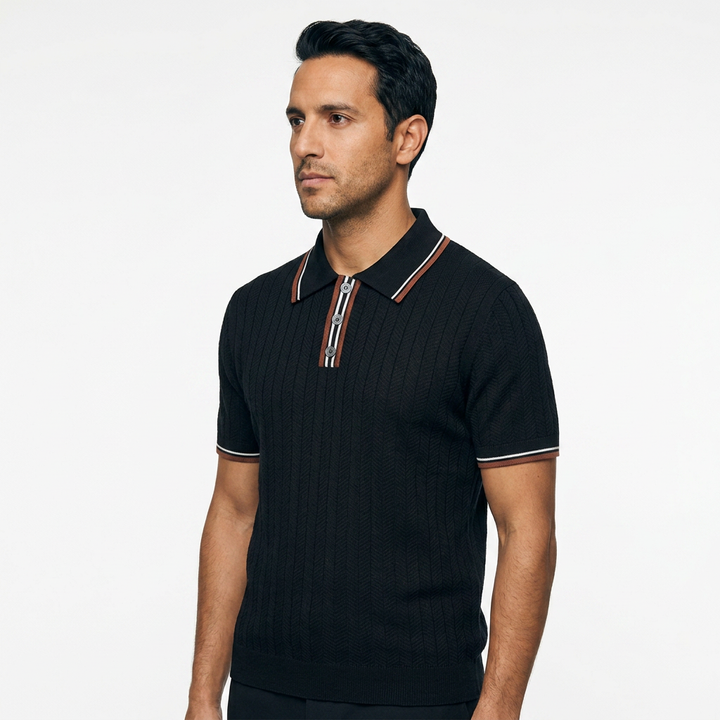 Polo Vintage - Negro - Lado