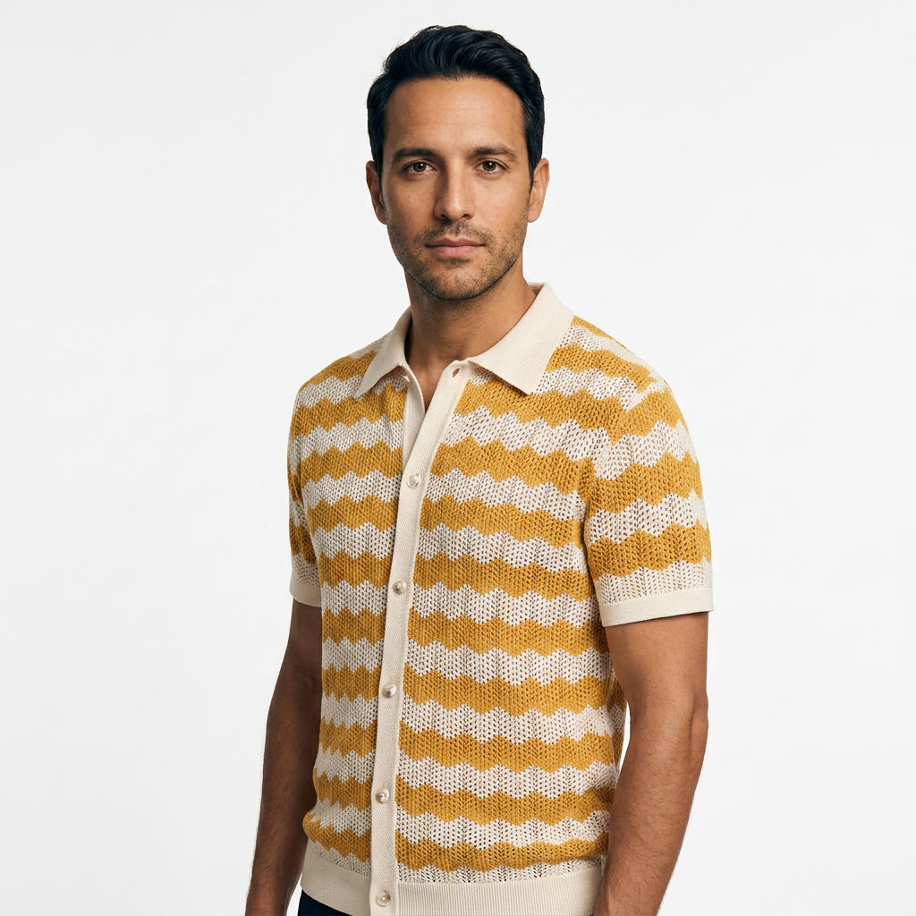 Camisa Crochet - Dorado - Lado