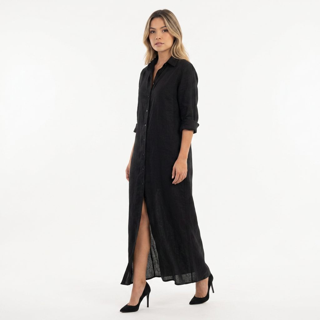 Vestido Silueta - Negro - CorpoTodo