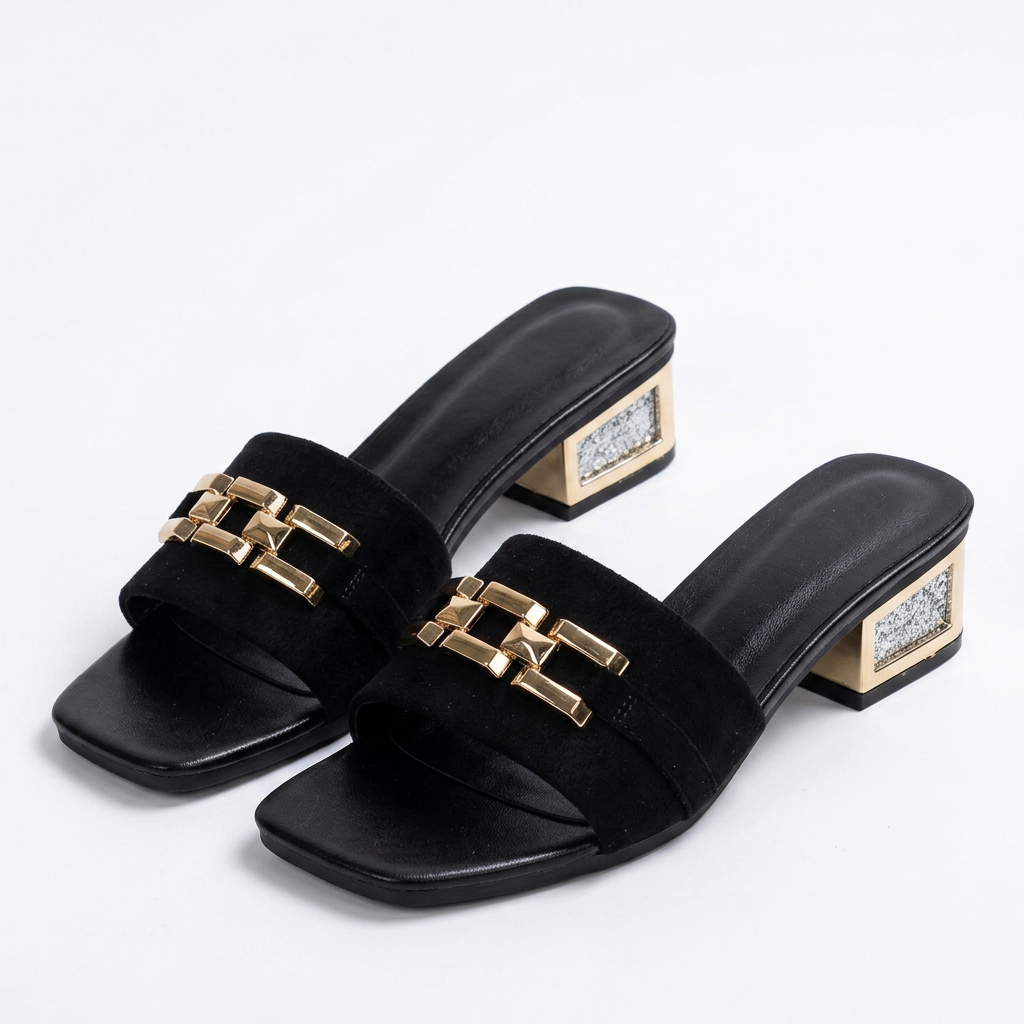 Sandalias Kitten - Negro - Par