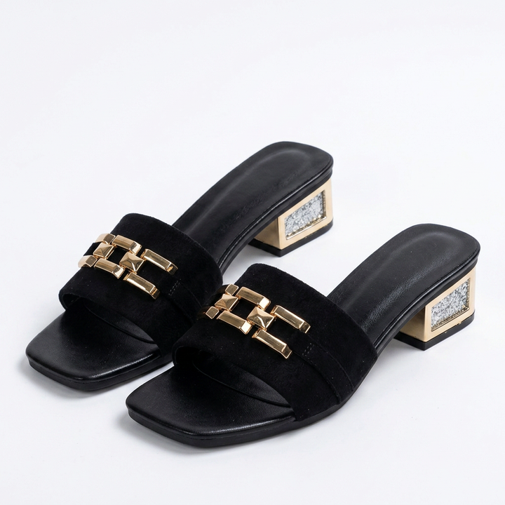Sandalias Kitten - Negro - Par