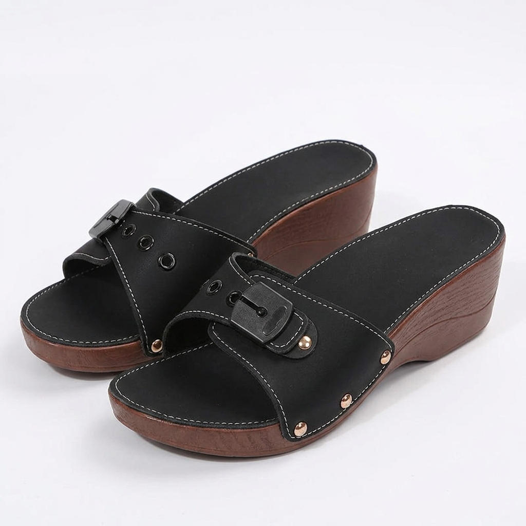 Sandalias Cuna Suave - Negro - Par