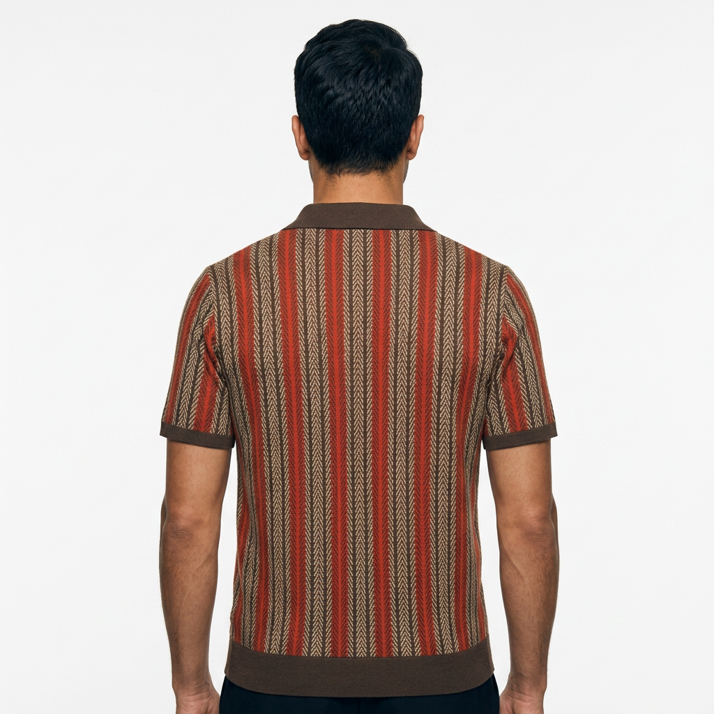 Polo Rayas - Marron - Costas