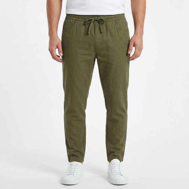 Pantalon Lino - Verde - ApenasCalcas