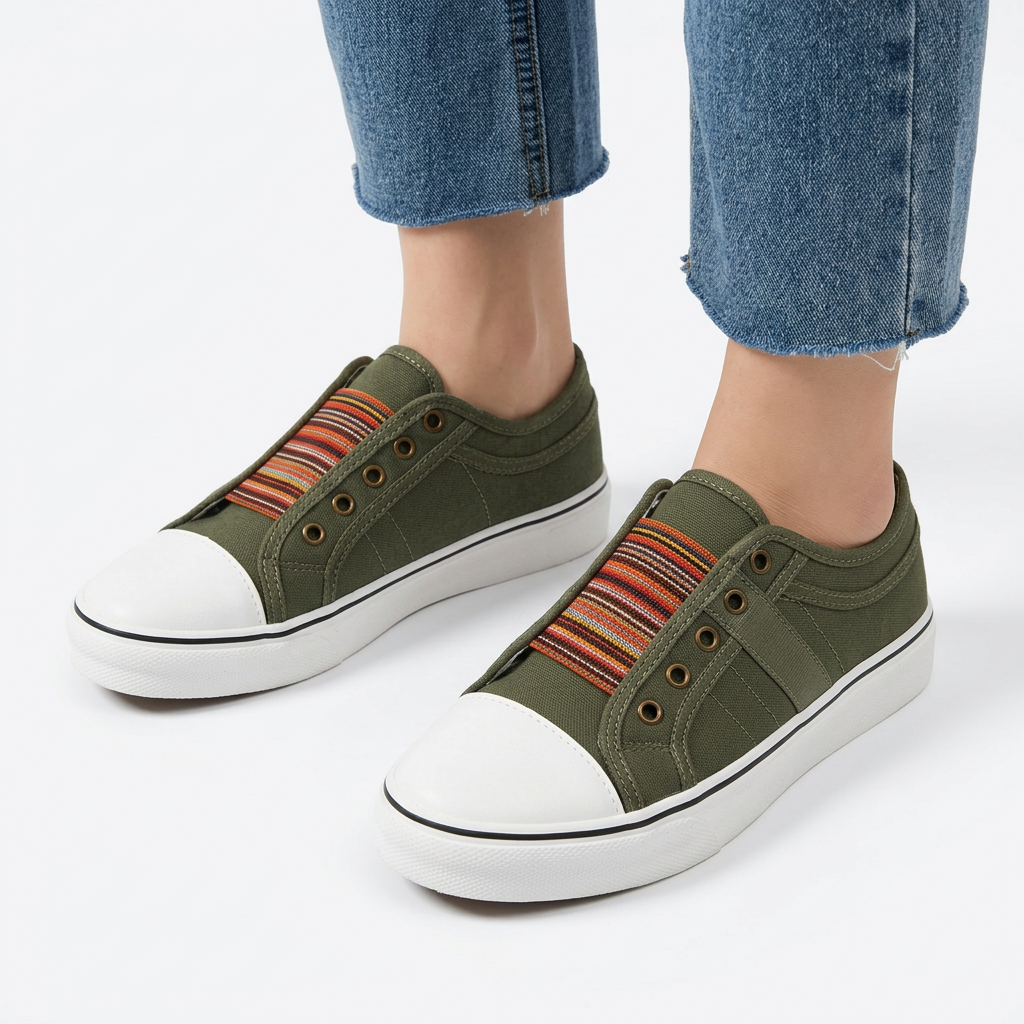 Zapatillas Slip-On - Verde - Calcado