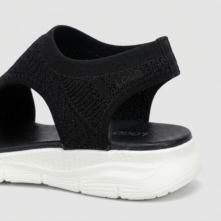 Sandalias Planas - Negro - Pormenor