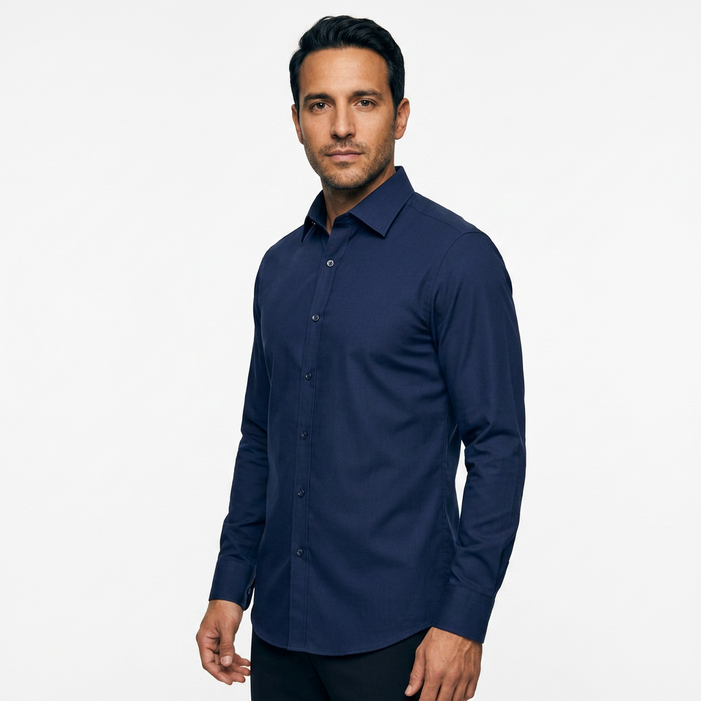 Camisa - Azul - Lado