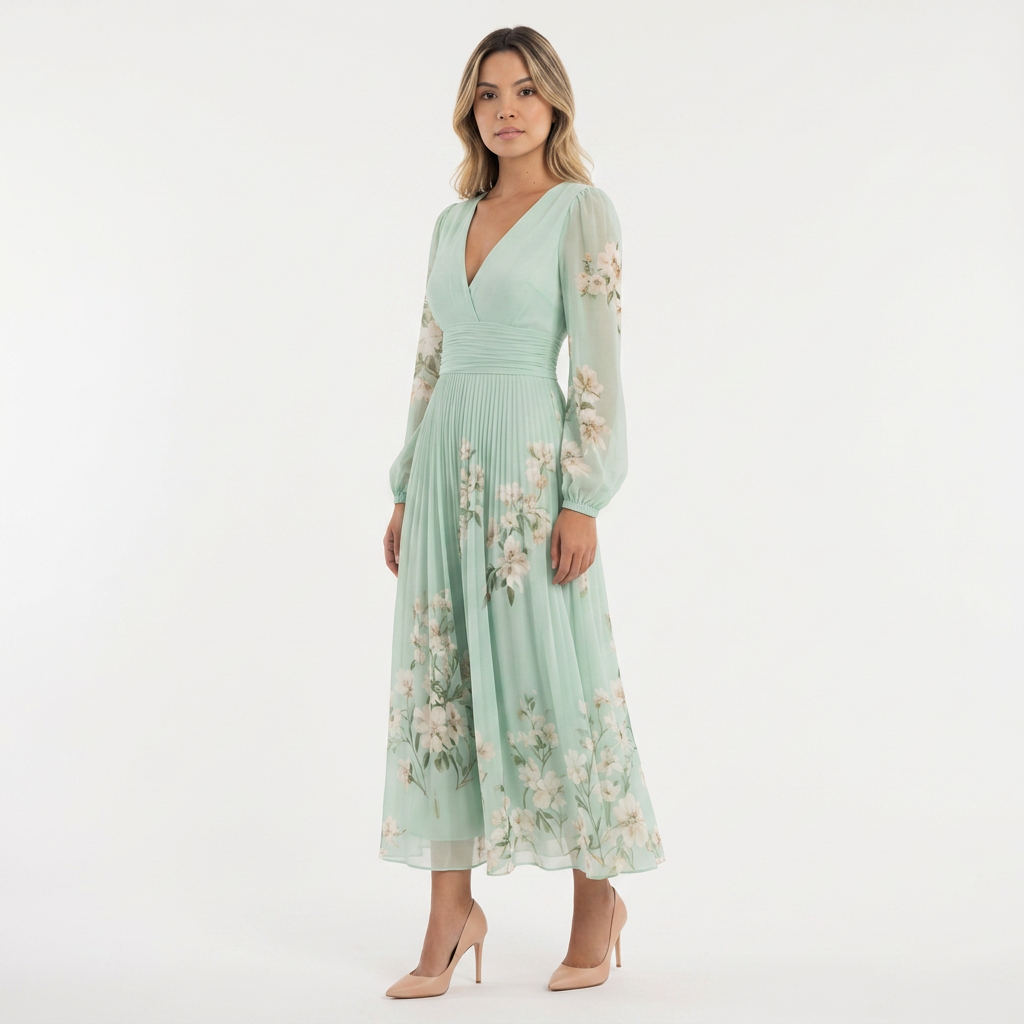Vestido Gasa Floral - CorpoTodo