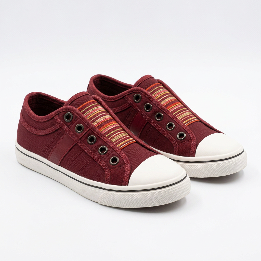 Zapatillas Slip-On - Rojo - Par