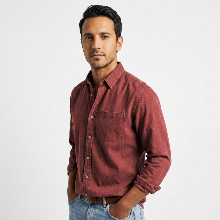 Camisa Vintage - Rojo - Lado