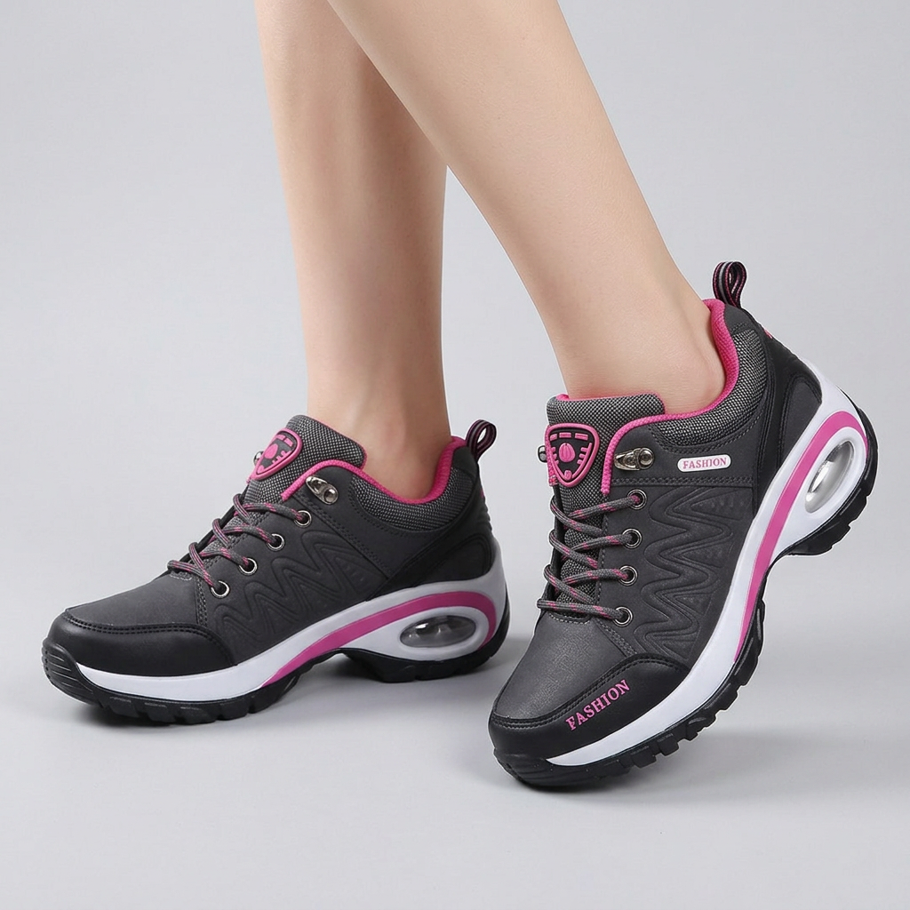 Zapatillas Ortopédicas Mujer Confort - Gris - Calcado