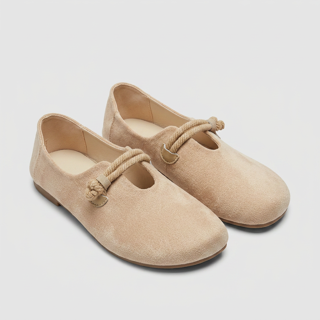 Mocasines Cordones - Beige - Par