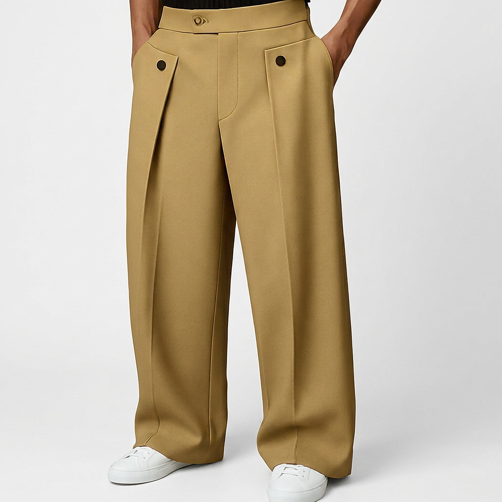 Pantalon Ancha - Caqui - ApenasCalcas