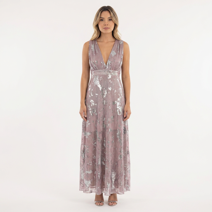 Vestido Lentejuelas - Rosa - Frente