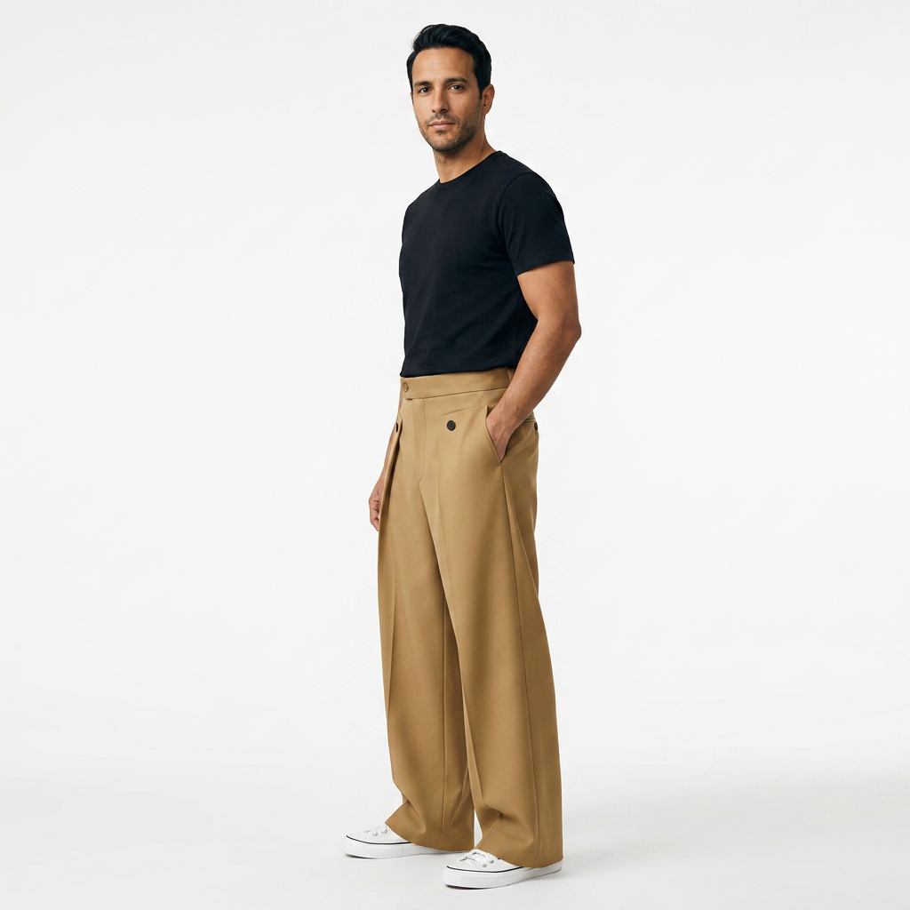 Pantalon Ancha - Caqui - CorpoTodo