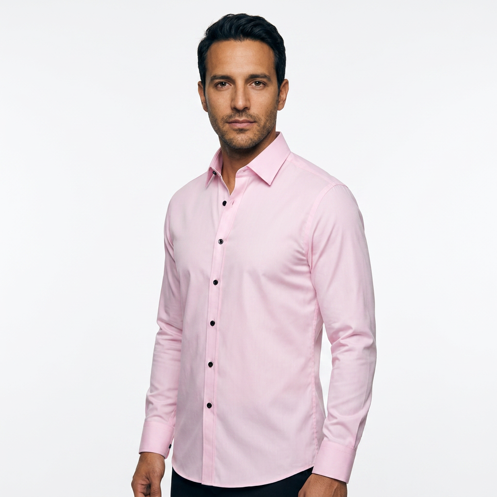 Camisa - Rosa - Lado