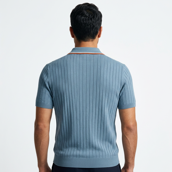 Polo Vintage - Azul - Costas