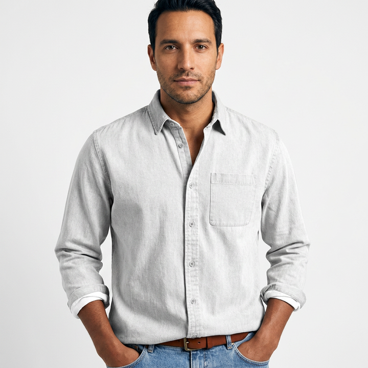 Camisa Vintage - Blanco - Frente