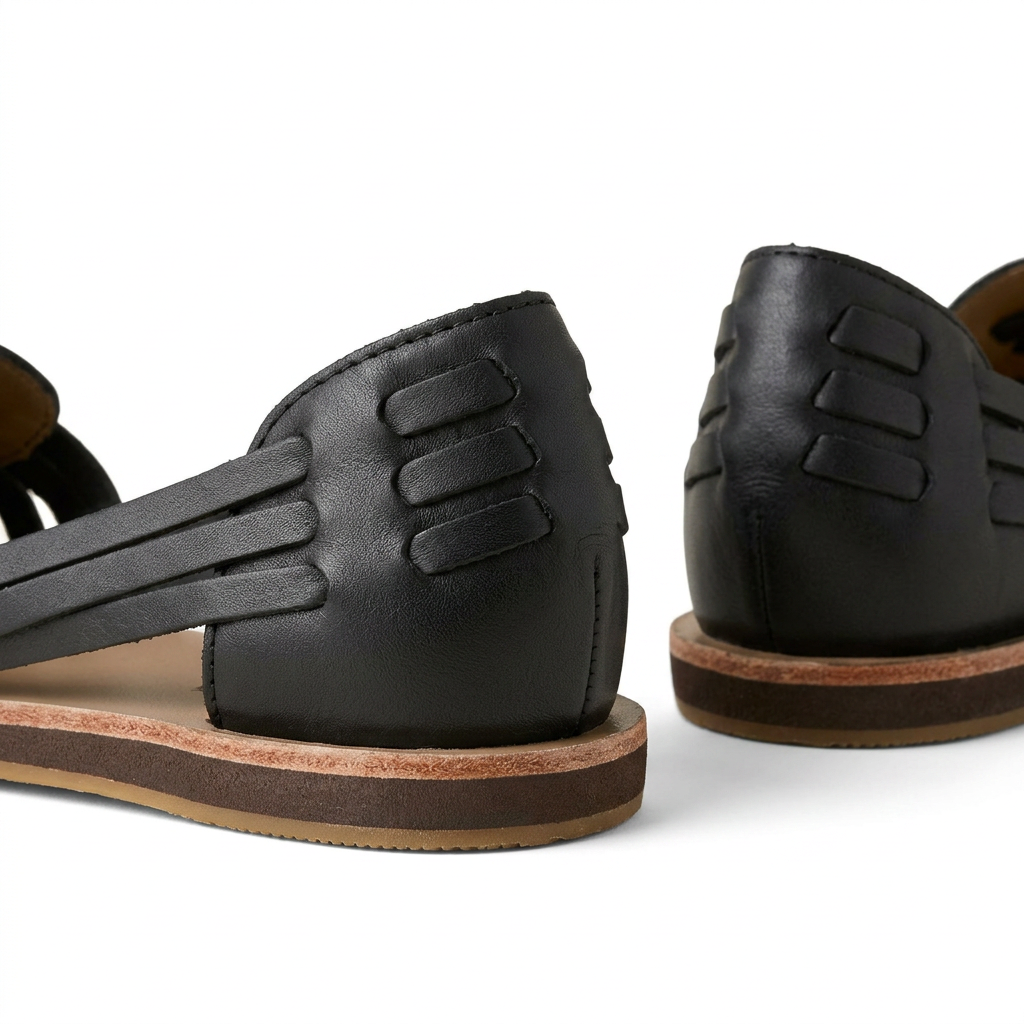 Sandalias Tejidas - Negro - Pormenor