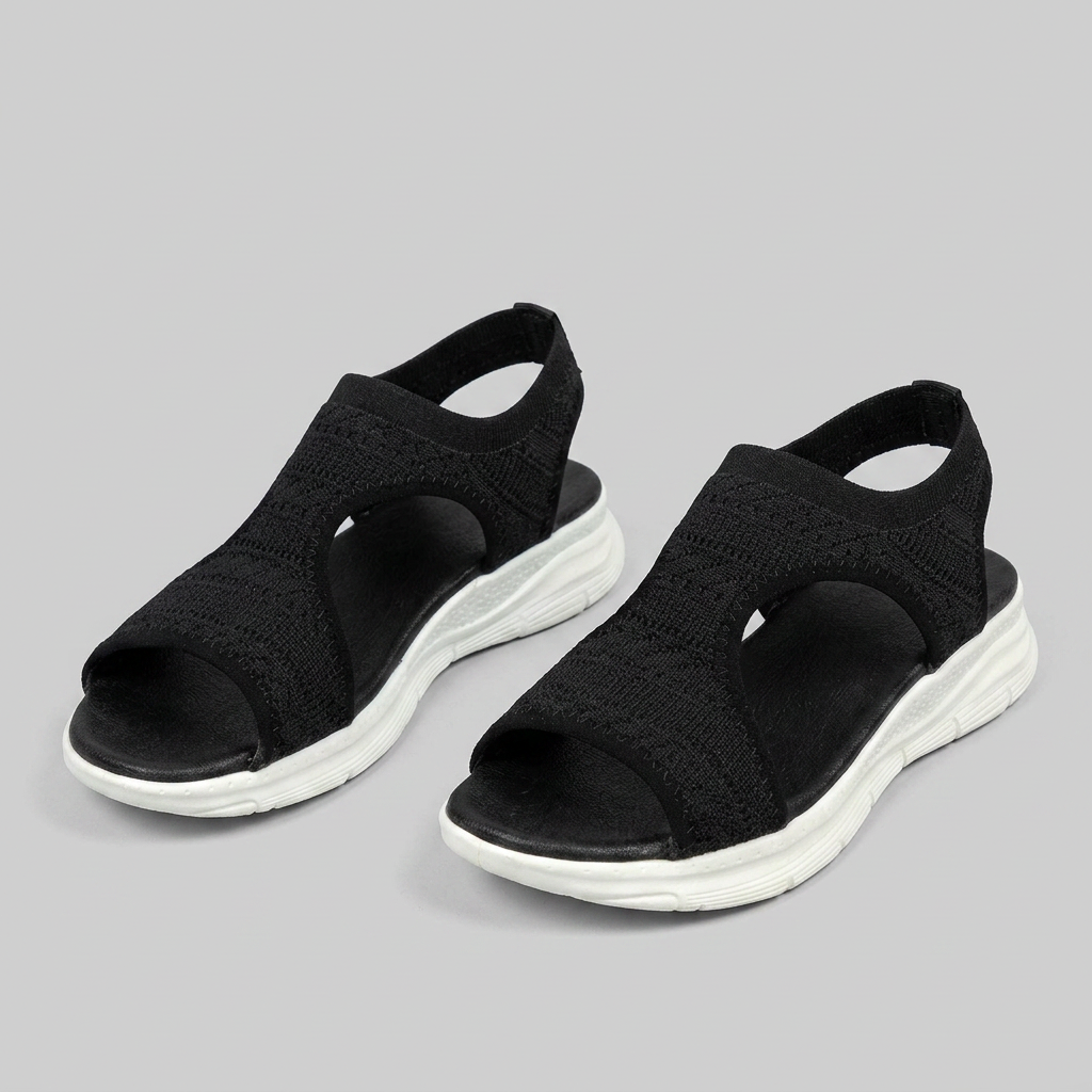 Sandalias Planas - Negro - Par