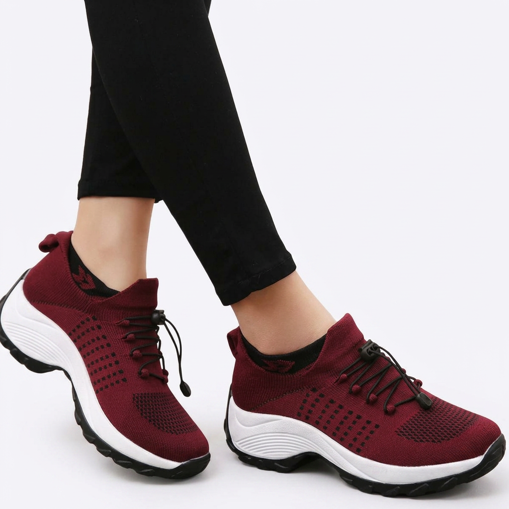 Zapatillas Fascitis - Rojo - Calcado3