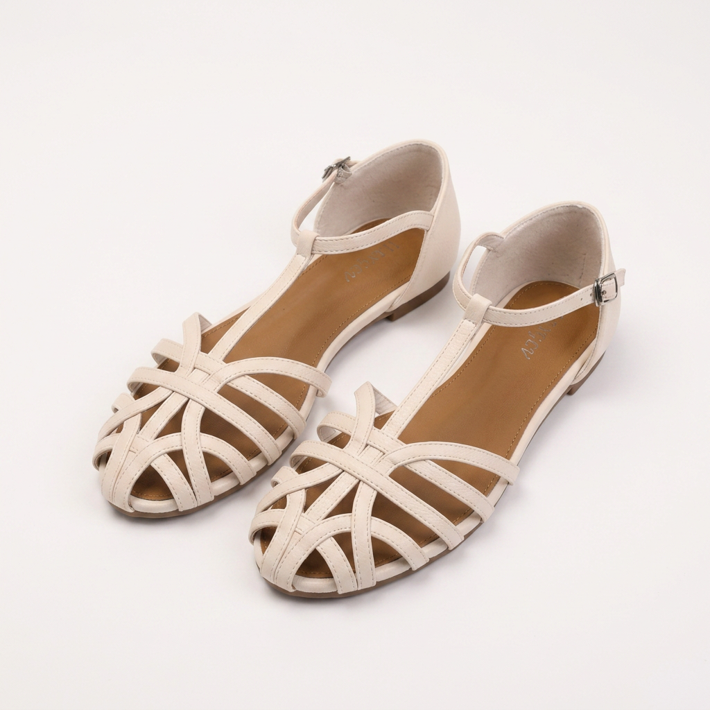 Sandalias Romanas - BlancoCrema - Par