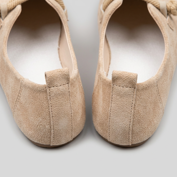 Mocasines Cordones - Beige - Pormenor
