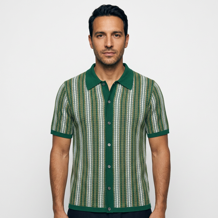 Polo Rayas - Verde - Frente